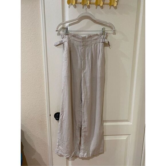 Abercrombie High Waisted Linen Blend Pants Size XS - Picture 1 of 7